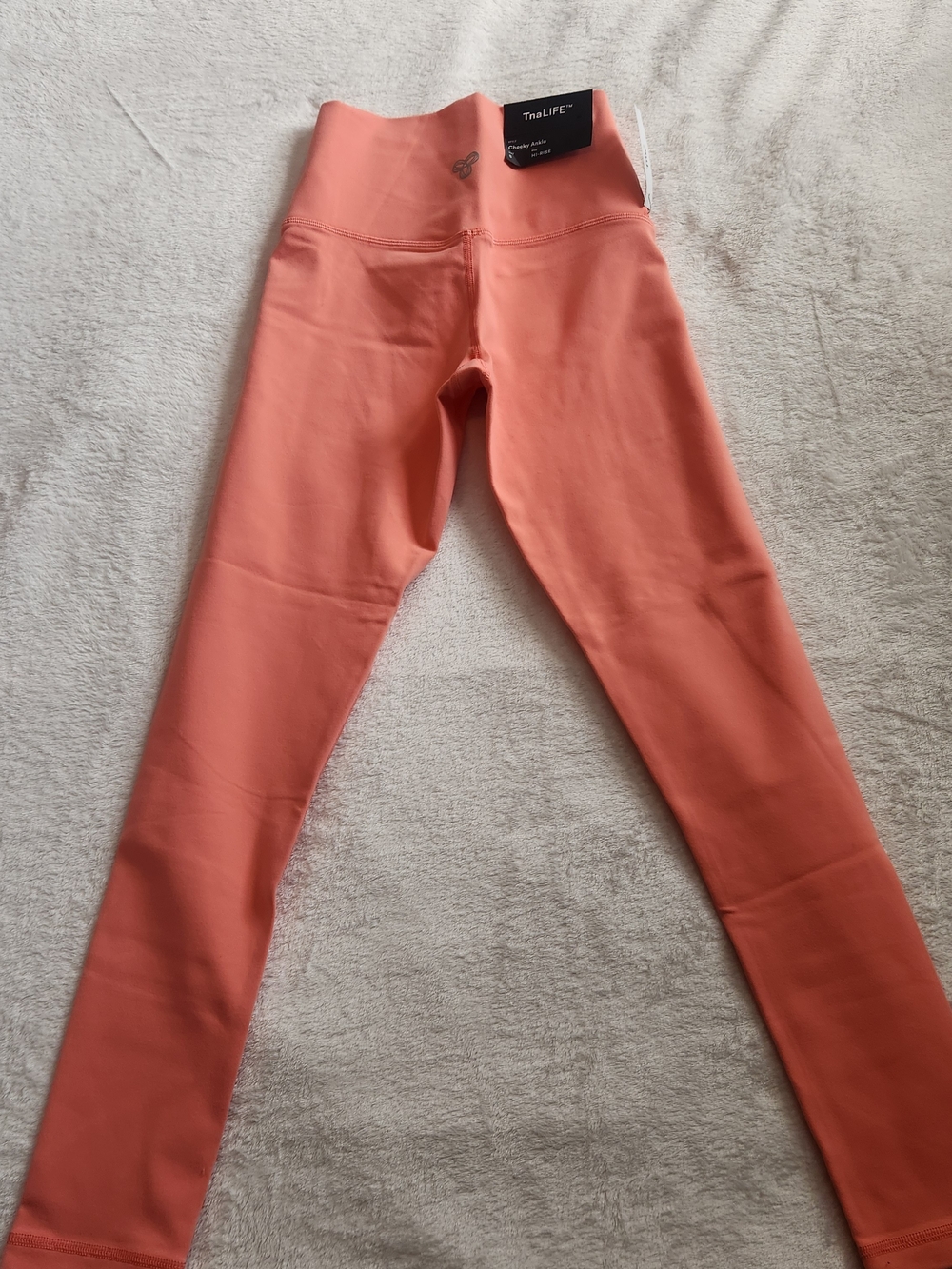 TnaLIFE Coral High-Rise Cheeky Ankle Leggings
